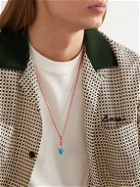 Jacquie Aiche - Gold, Turquoise and Cord Necklace