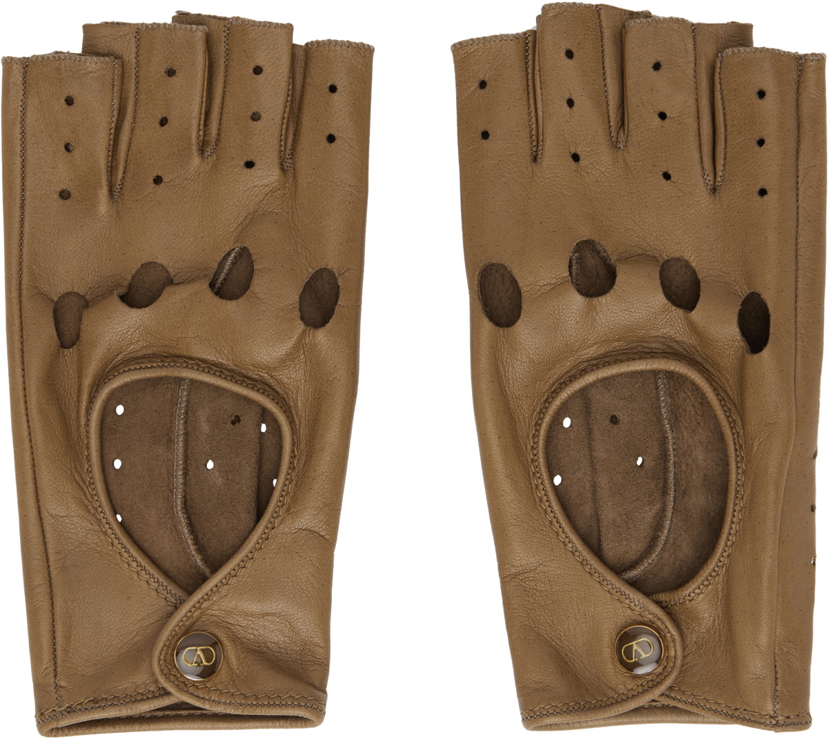 Valentino Garavani - Woman - Nero/Oro - Gloves main image 0
