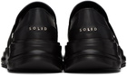 Solid Homme Black Leather Loafers