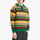 Pleasures Men's Cooper Kit Polo Sweater in Green