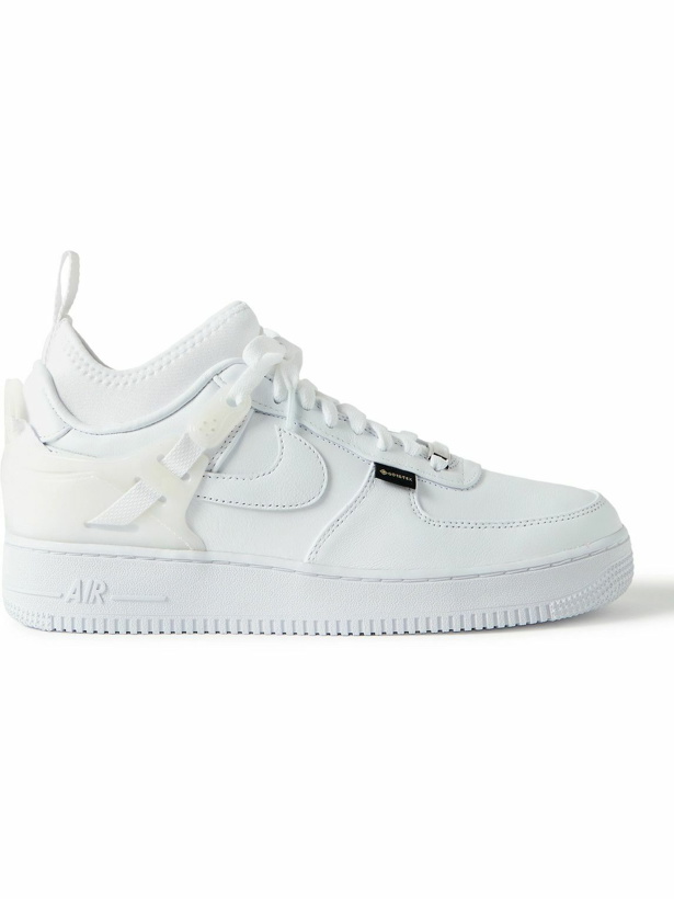 Photo: Nike - Undercover Air Force 1 Rubber-Trimmed Leather Sneakers - White
