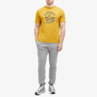 Maison Kitsuné Men's Racing Fox Comfort T-Shirt in French Mustard