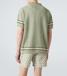 Frescobol Carioca Pinto crochet cotton bowling shirt