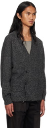 meanswhile Gray Double-Breasted Cardigan