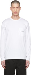 Comme des Garçons Homme White Pocket Long Sleeve T-Shirt