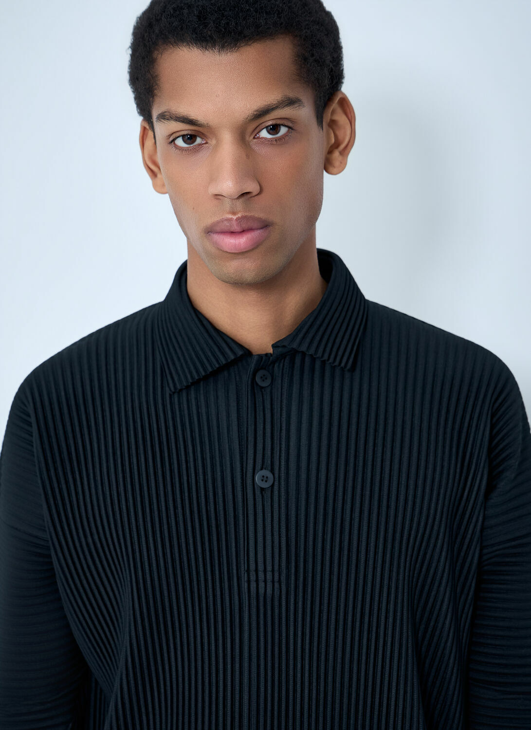 Homme Plissé Issey Miyake Pleated Polo Shirt