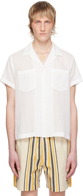 Photo: Bode White Boxy Shirt