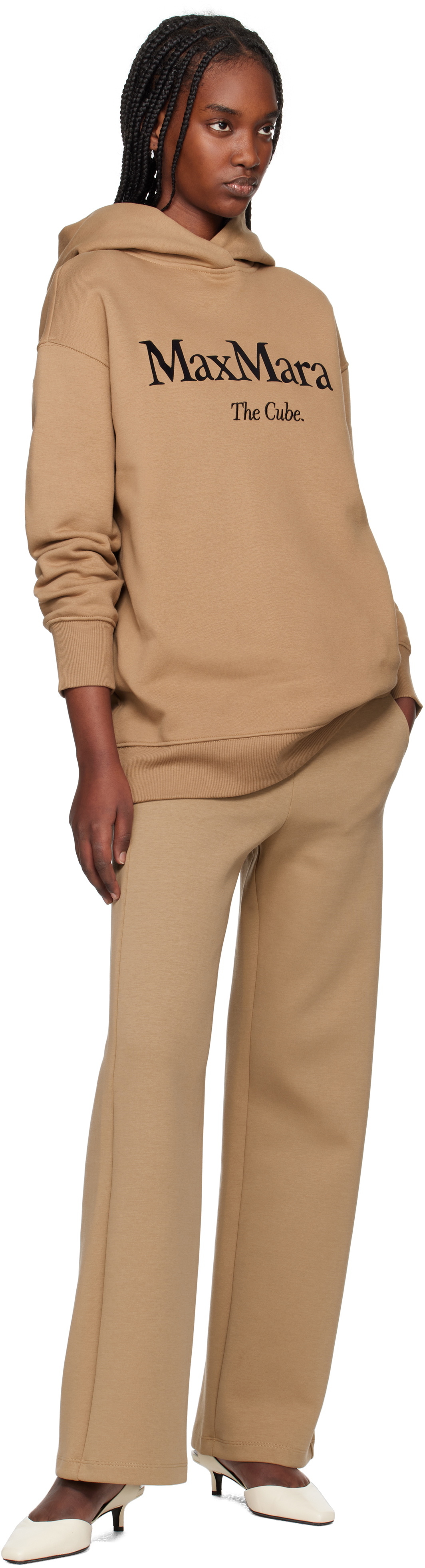 Max Mara Tan Felpa Hoodie