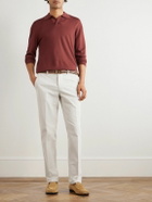Altea - Tapered Cotton-Blend Trousers - Neutrals