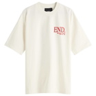 END. SS26 Milan Fashion Week T-Shirt in Ecru