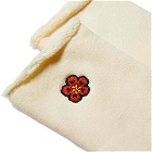 Kenzo Men's Flower Embroidery Sock in Off White
