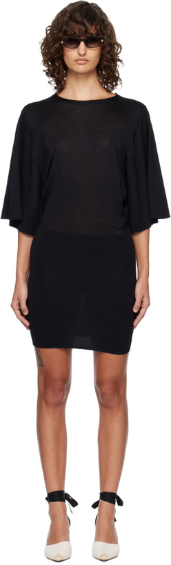 Photo: JACQUEMUS Black 'La Robe Maille Mananco' Minidress