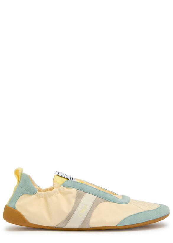 Photo: Chloe Kick Panelled Nylon Sneakers Yellow