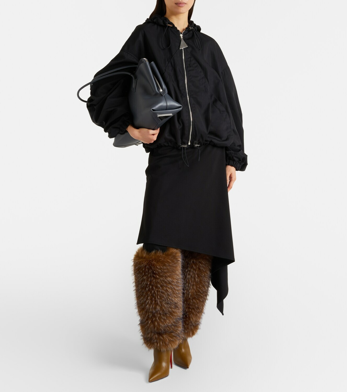 Christian Louboutin Yangzee 100 leather knee-high boots