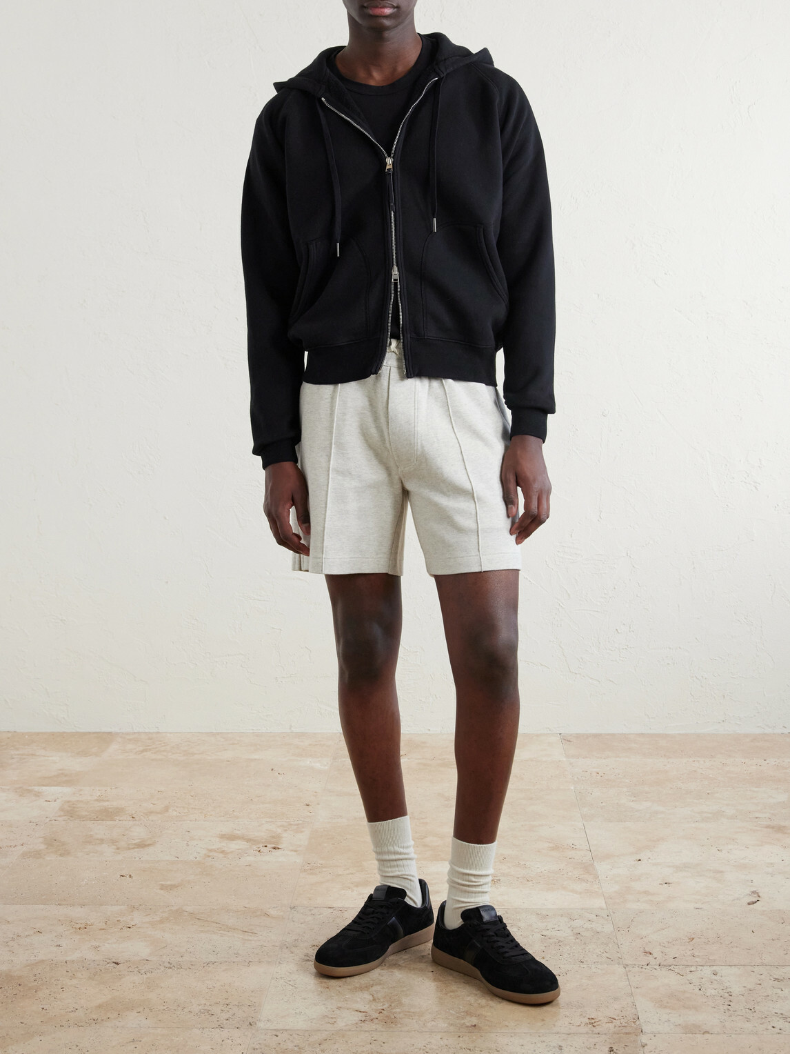 TOM FORD - Slim-Fit Cotton-Jersey Zip-Up Hoodie - Black