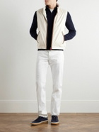 Kiton - Straight-Leg Cotton-Blend Trousers - White