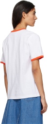 SUNNEI SSENSE Exclusive Off-White & Red T-Shirt