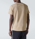 Moncler Embroidered cotton jersey T-shirt