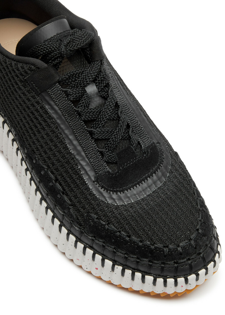 Chloe Nama Panelled Recycled Mesh Sneakers Black