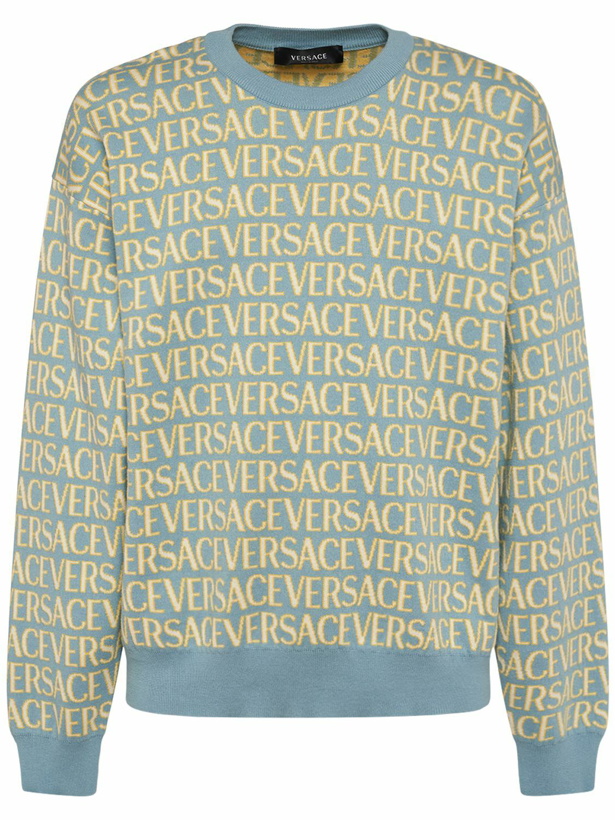 Photo: VERSACE - Monogram Cotton Sweater