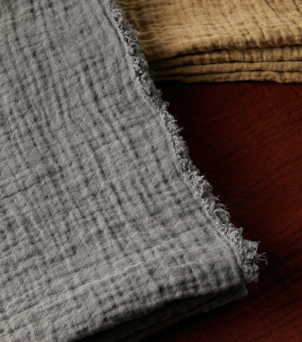 Once Milano Tassel-detail linen blanket