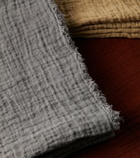 Once Milano Tassel-detail linen blanket