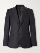Mr P. - Checked Wool Suit Jacket - Gray