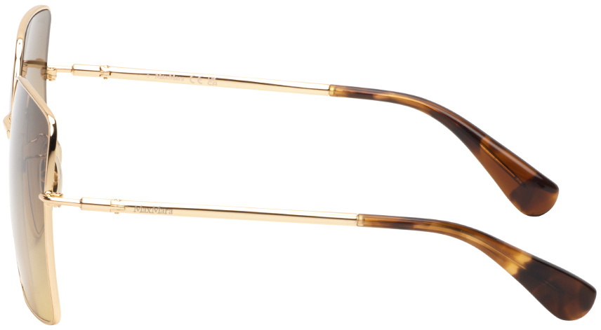 【送料&関税込】Max Mara Square Frame Glasses - Unisex Max Mara Gold Square Sunglasses Max Mara