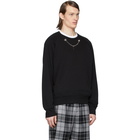 Neil Barrett Black Thunderbolt Chain Sweatshirt