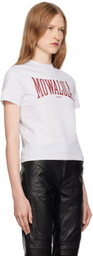 Mowalola Gray Sweat T-shirt