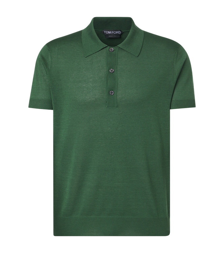 Photo: Tom Ford Silk and linen polo sweater