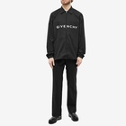 Givenchy Men's Logo Zip Shirt in Black