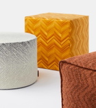 Missoni Brouges cylindrical bouclé pouf
