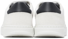 Ferragamo White Gancini Detail Sneakers