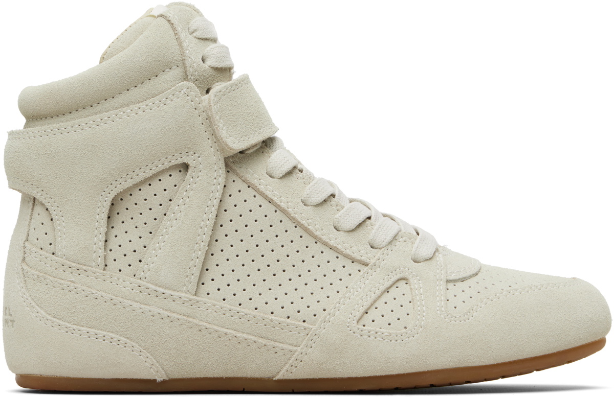 Isabel Marant Taupe Senny High Sneakers