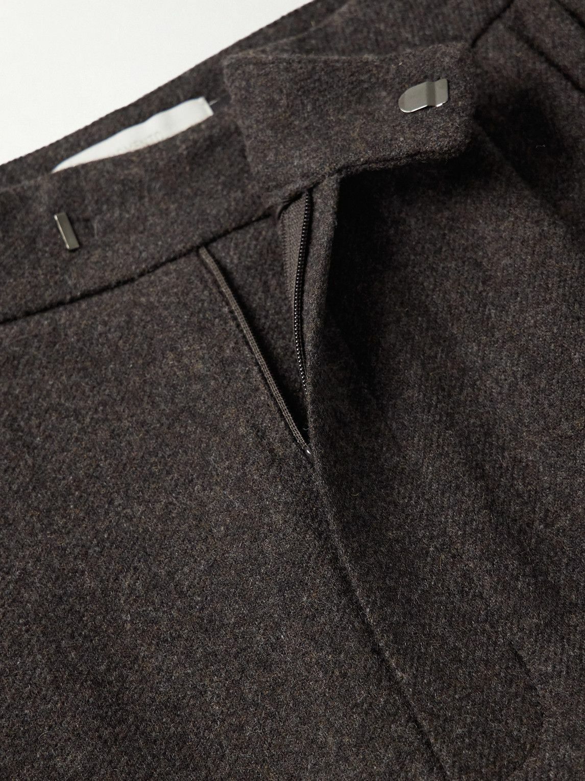 Amomento - Tapered Wool Trousers - Brown