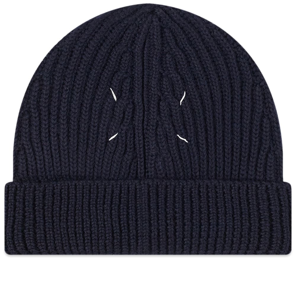 Maison Margiela Knotch Details Beanie Hat Maison Margiela