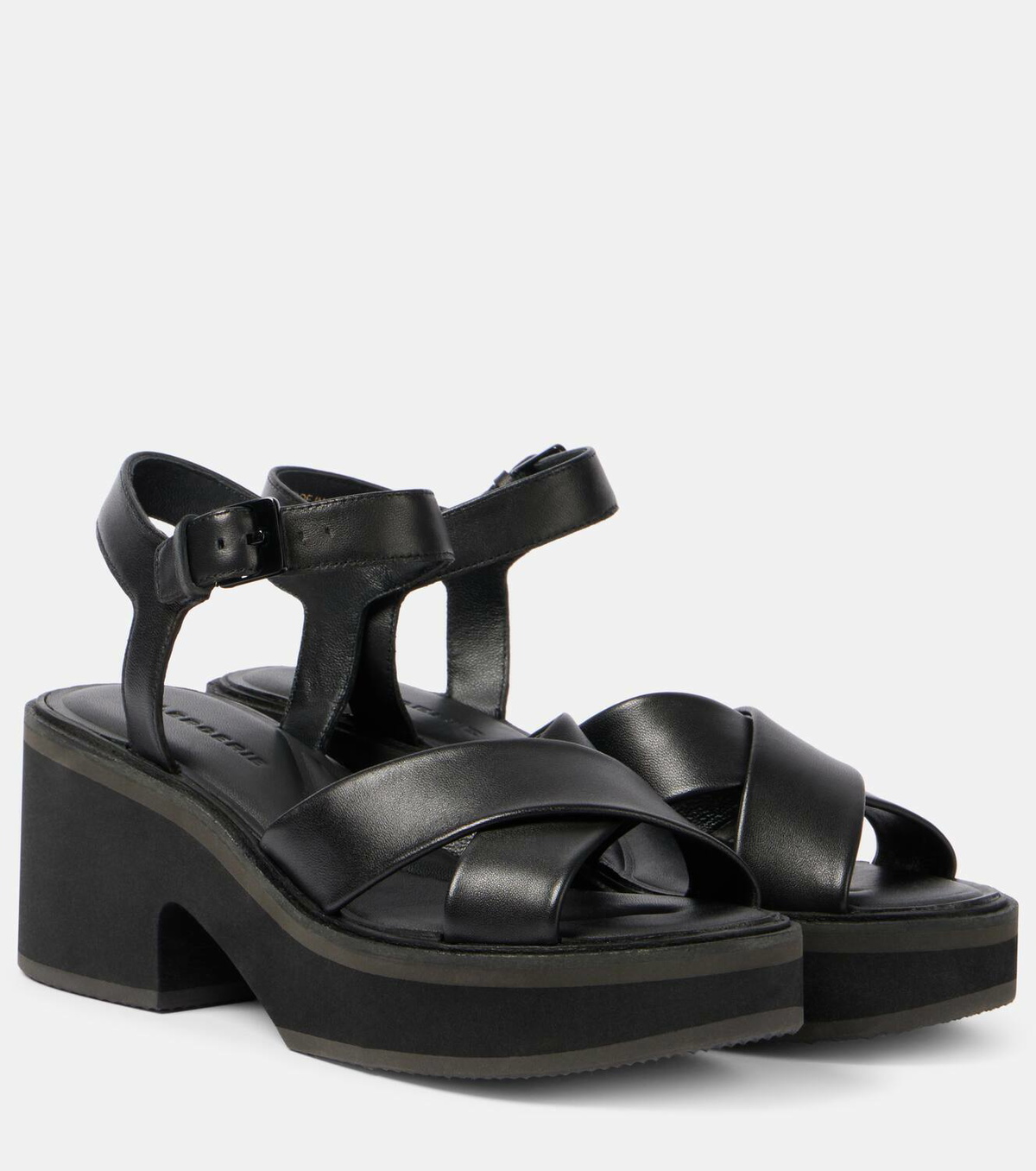 Clergerie Charline leather platform sandals