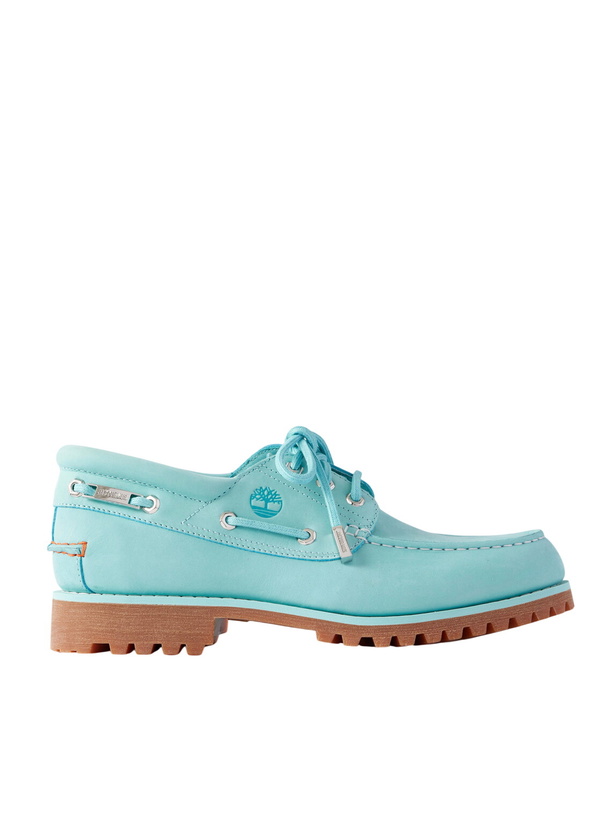 Photo: Timberland - Jacquemus 3Eye Lug Nubuck Boat Shoes - Blue