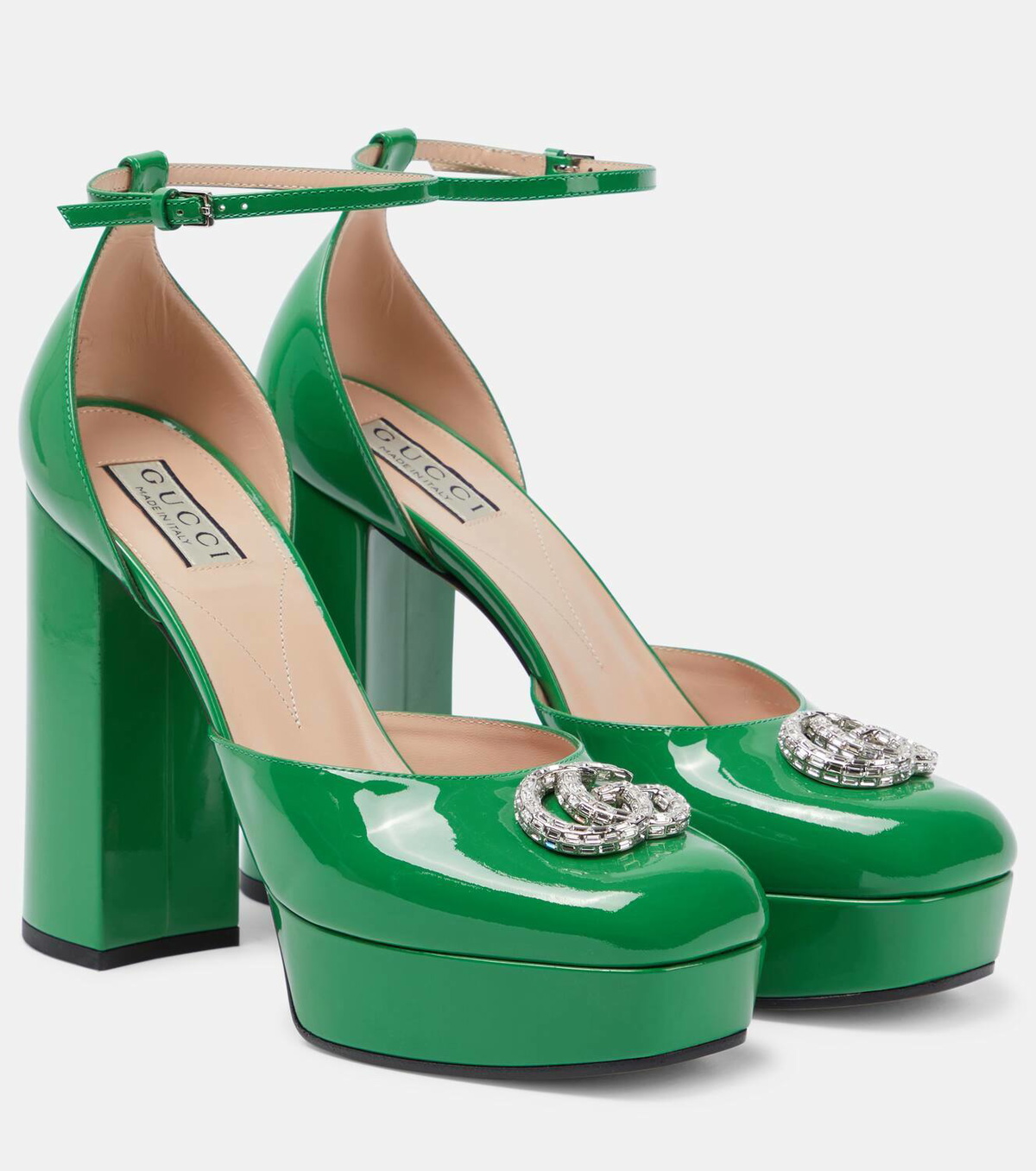 GUCCI★GGファブリックバレリーナ Gucci GG embellished slingback pumps Gucci