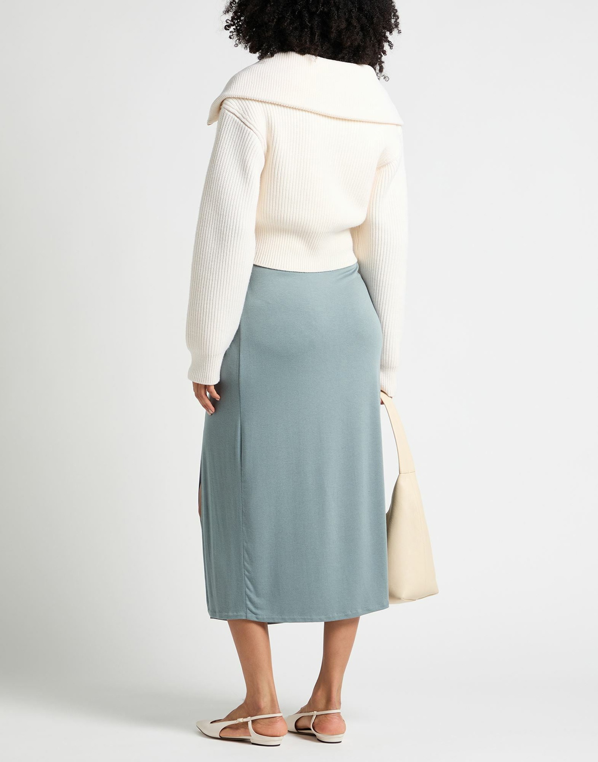 Vince. Womens Midi skirt in Grey