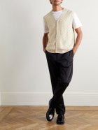 NN07 - Reece 6600 Pointelle-Knit Organic Cotton Vest - Neutrals