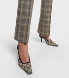 Gucci - GG embellished slingback pumps