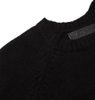 The Elder Statesman - Intarsia Cashmere Sweater - Black