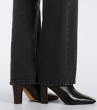 The Row Cindy leather ankle boots