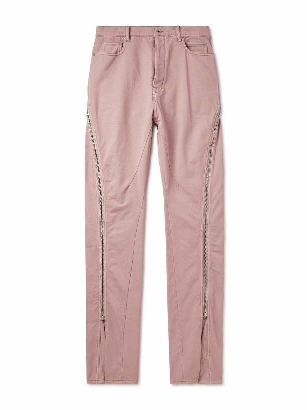 Photo: DRKSHDW by Rick Owens - Bolan Banana Straight-Leg Zip-Detailed Jeans - Pink