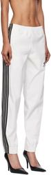 Balenciaga White Striped Track Pants