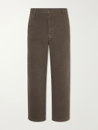 Jeanerica - Genua Wide-Leg Herringbone Cotton-Blend Trousers - Brown