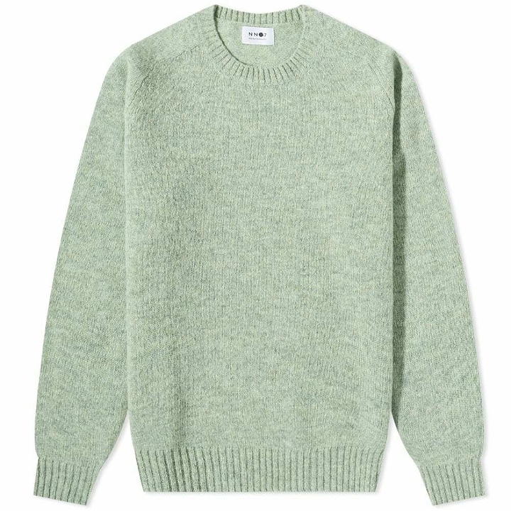 Photo: NN07 Men's Nathan Crew Knit in Dusty Green
