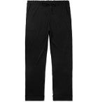 Secondskin - Tapered Silk-Jersey Sweatpants - Black